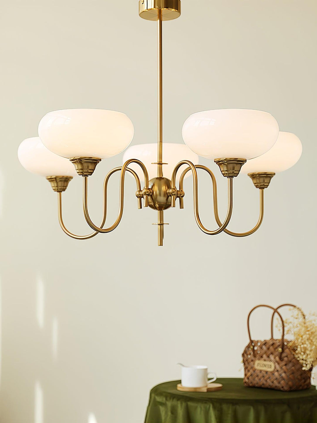 Creamy Persimmon Chandelier - Vakkerlight