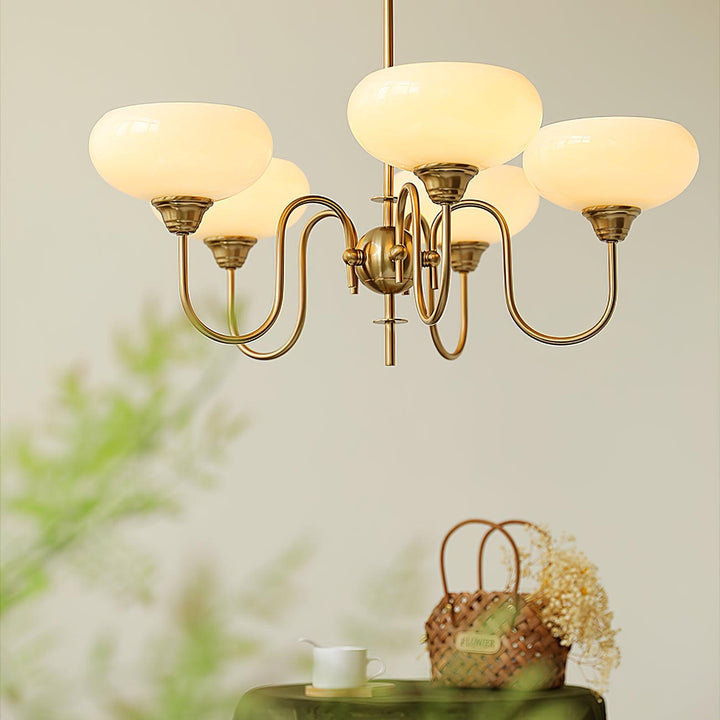 Creamy Persimmon Chandelier - Vakkerlight