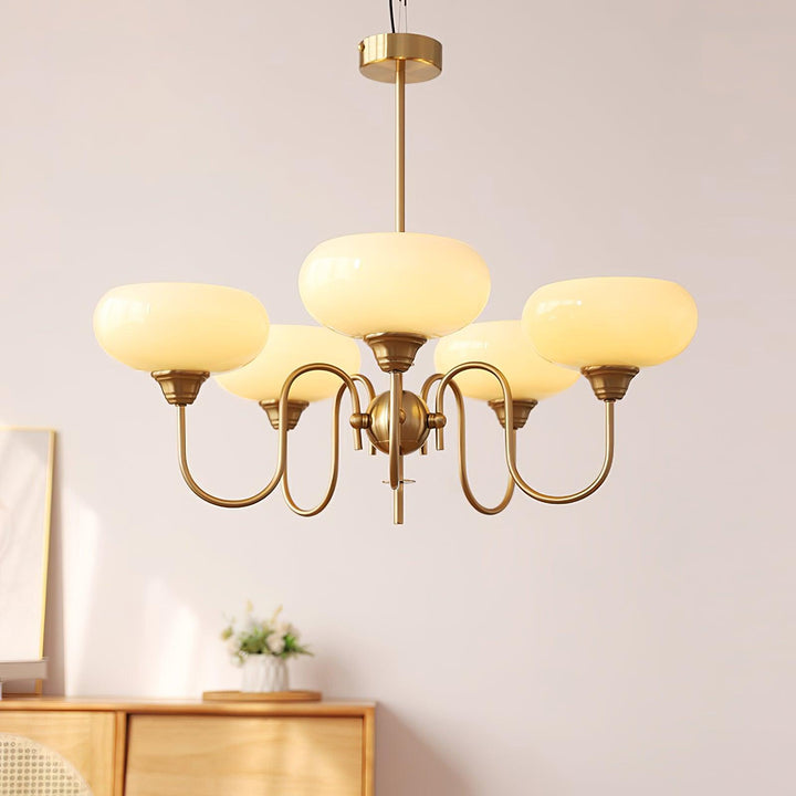 Creamy Persimmon Chandelier - Vakkerlight