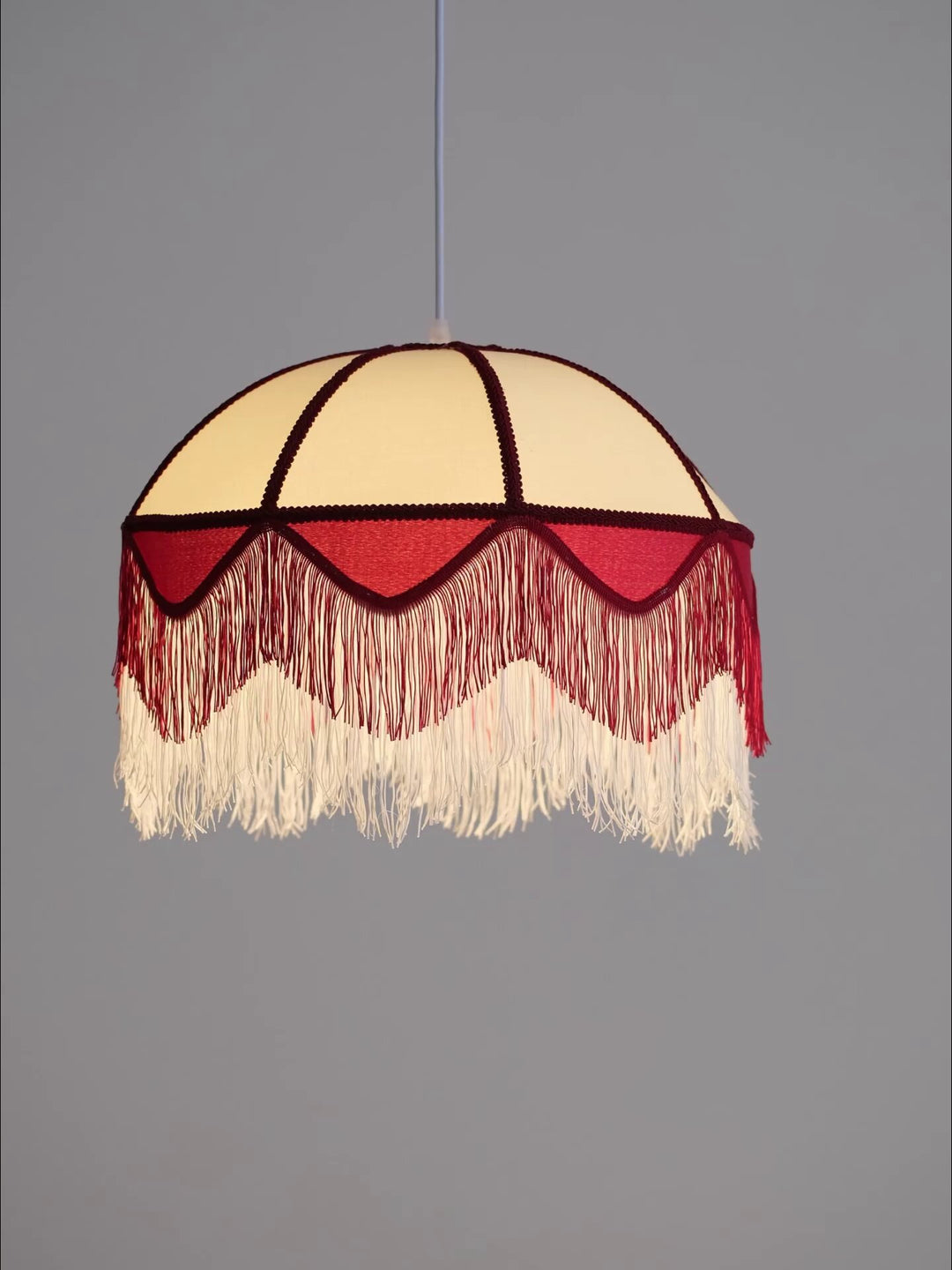 Cremisi Fringe Dome Pendant Light - Vakkerlight