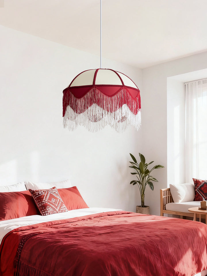 Cremisi Fringe Dome Pendant Light - Vakkerlight