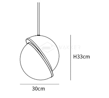 Luminária Pendente Crescent — Dimension drawings 5