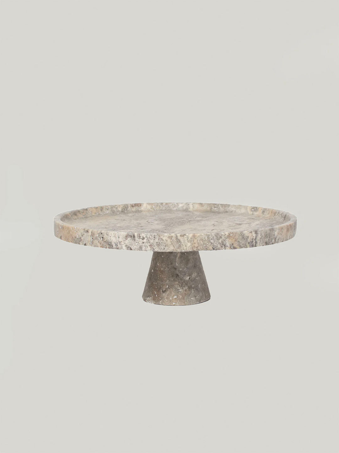 Crimson Marquina Marble Pedestal Tray - Vakkerlight