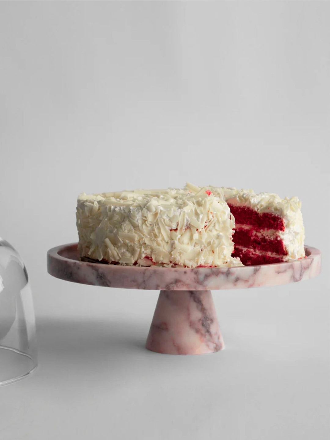 Crimson Marquina Marble Pedestal Tray - Vakkerlight