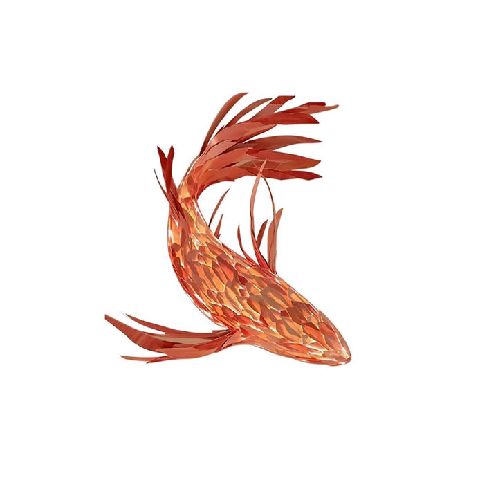 Crimson Swirl Koi Chandelier - Vakkerlight