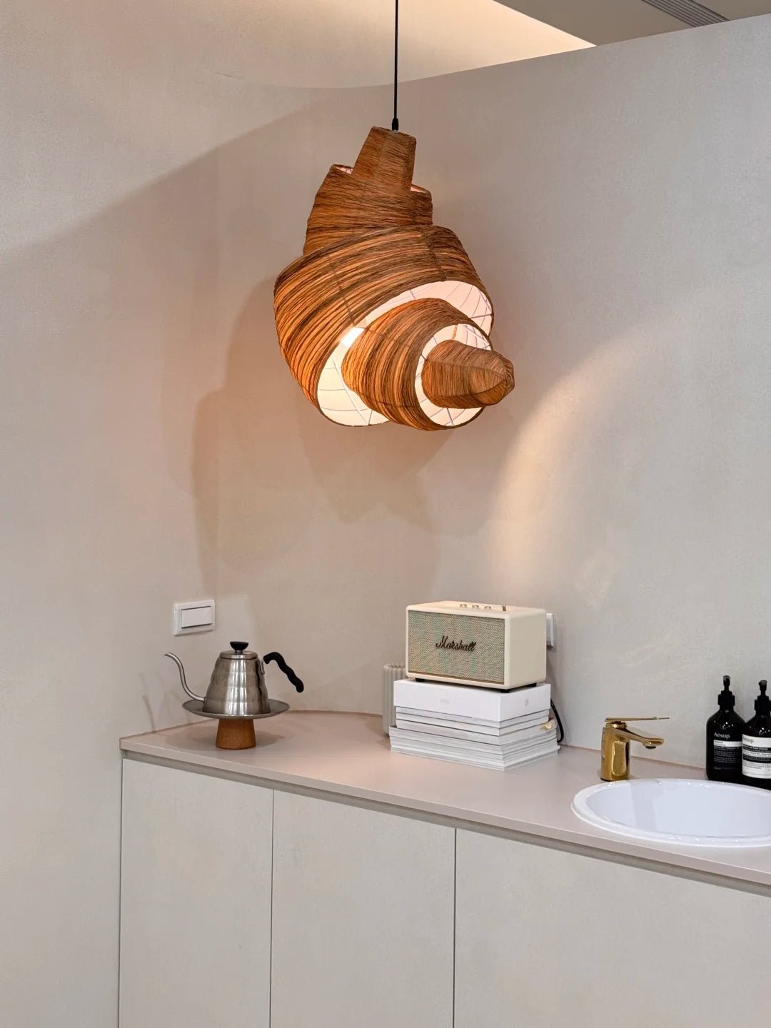 Croissant Fabric Pendant Light - Vakkerlight