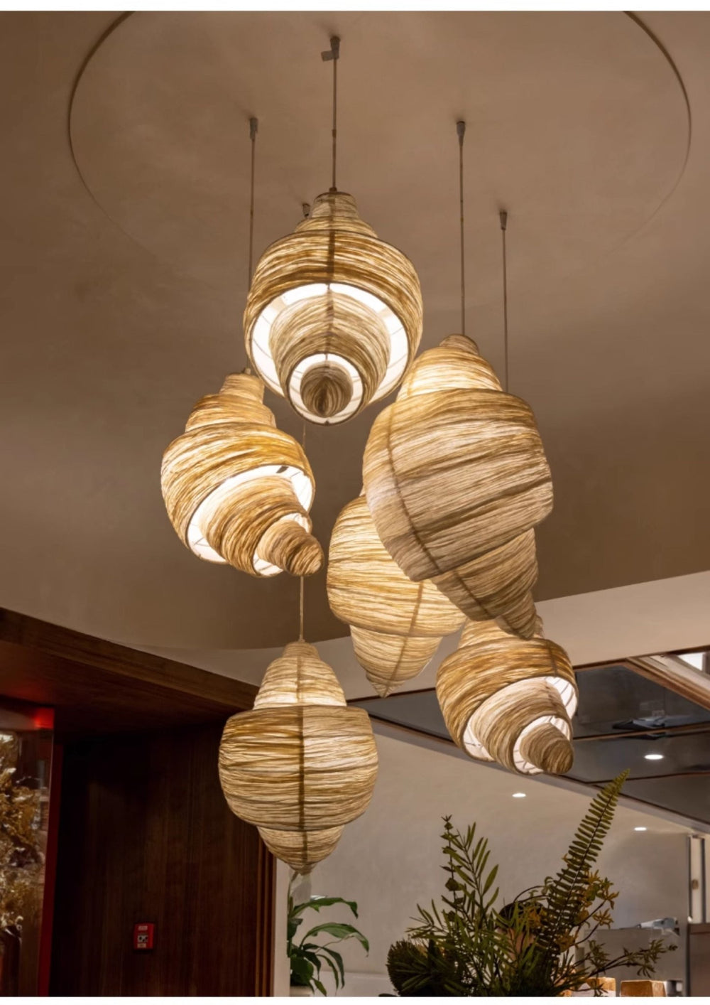 Croissant Fabric Pendant Light - Vakkerlight