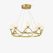 Crown Brass Chandelier - Vakkerlight