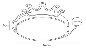 Crown Lámpara de techo — Dimension drawings 1