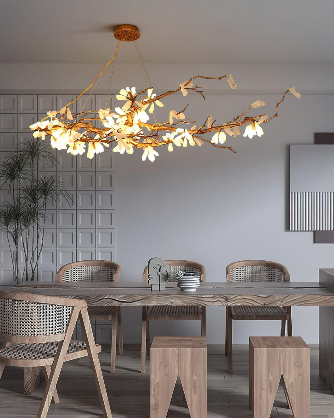 Crushed Natural Stone Chandelier - Vakkerlight