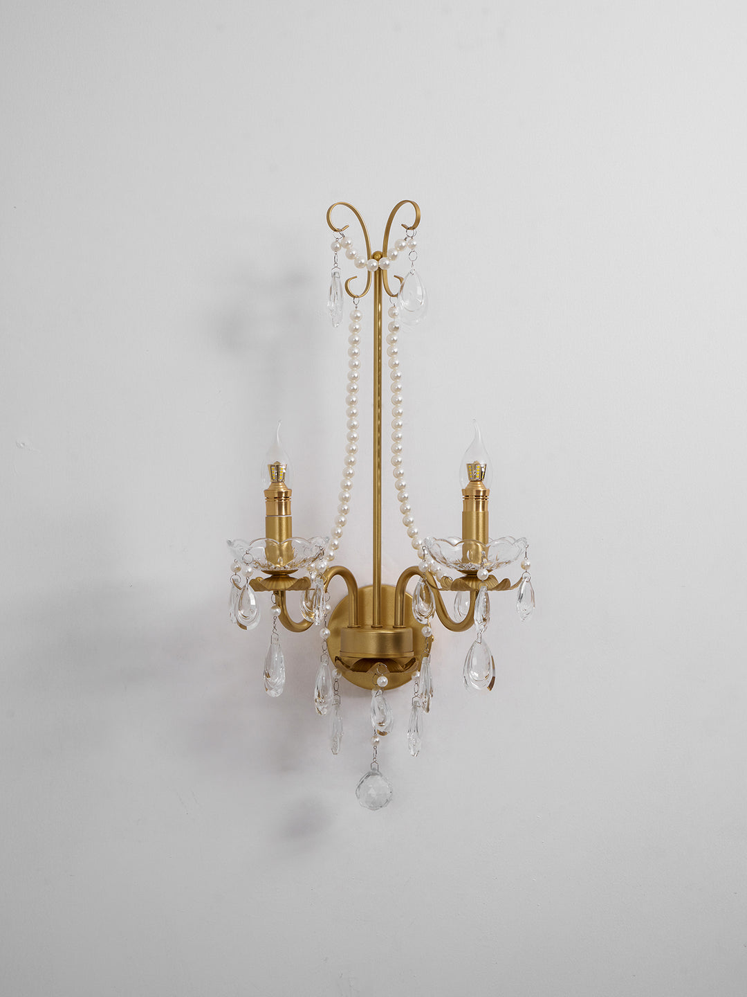 Crystal Pearl Chain Wall Lamp - Vakkerlight