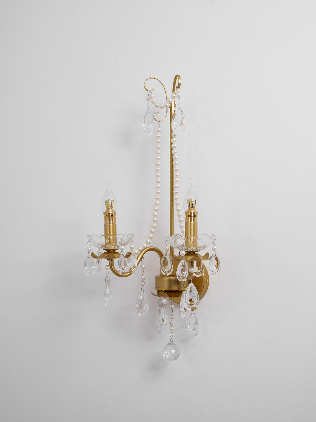 Crystal Pearl Chain Wall Lamp - Vakkerlight