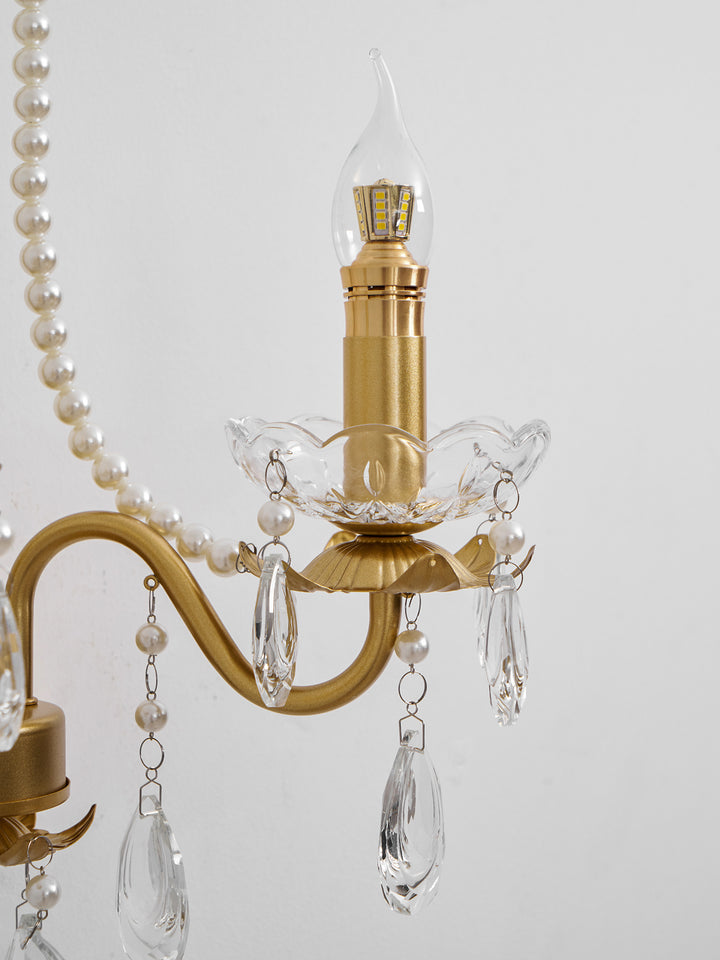 Crystal Pearl Chain Wall Lamp - Vakkerlight