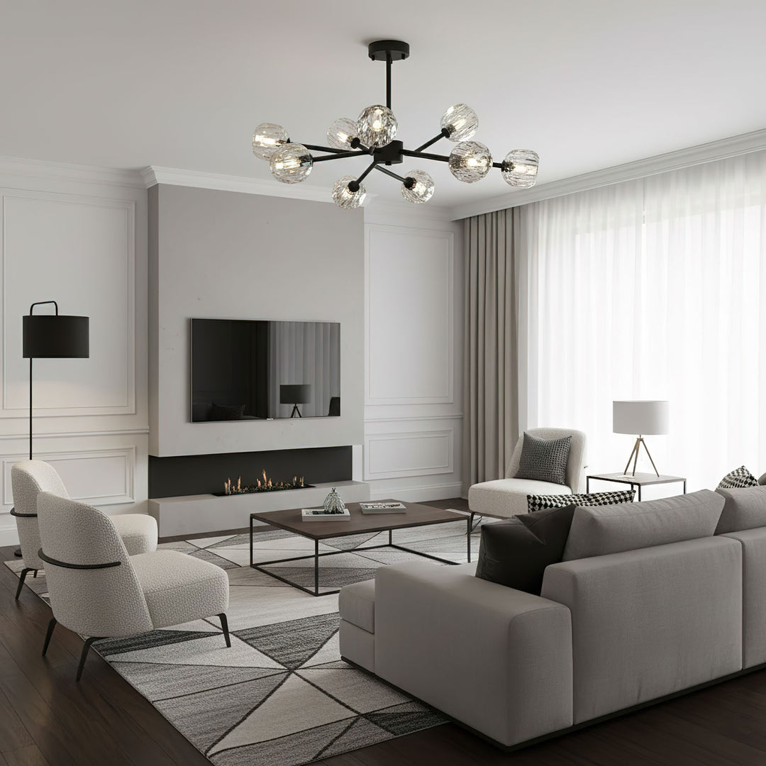 Crystal Ball Round Cluster Chandelier - Vakkerlight