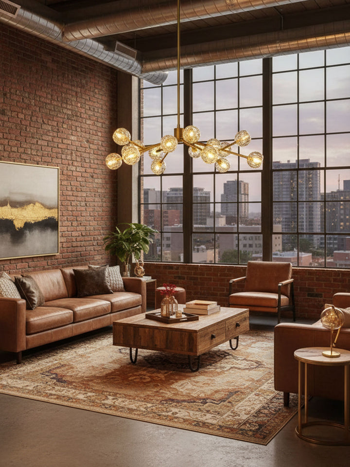 Crystal Ball Round Cluster Chandelier - Vakkerlight