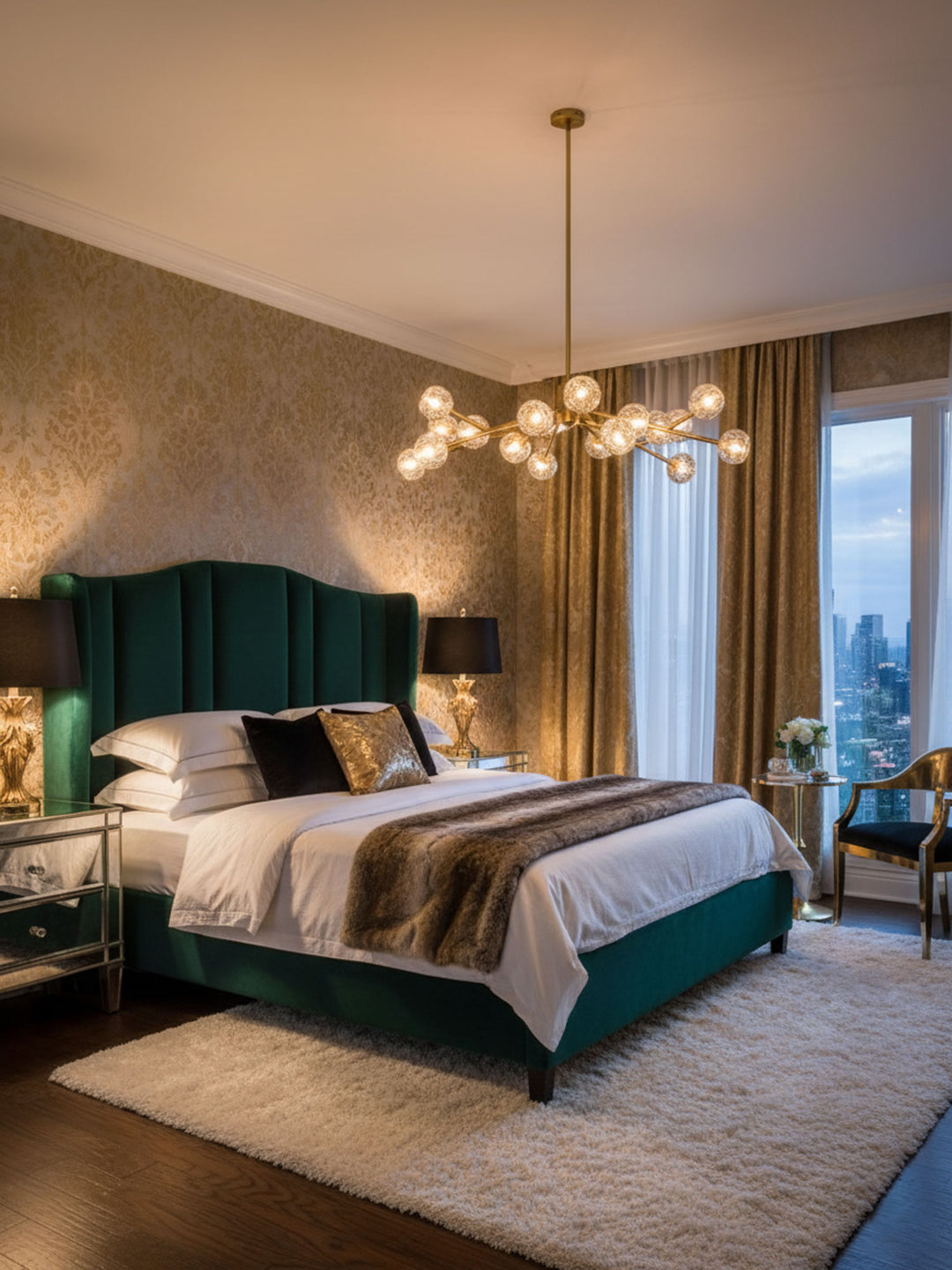 Crystal Ball Round Cluster Chandelier - Vakkerlight