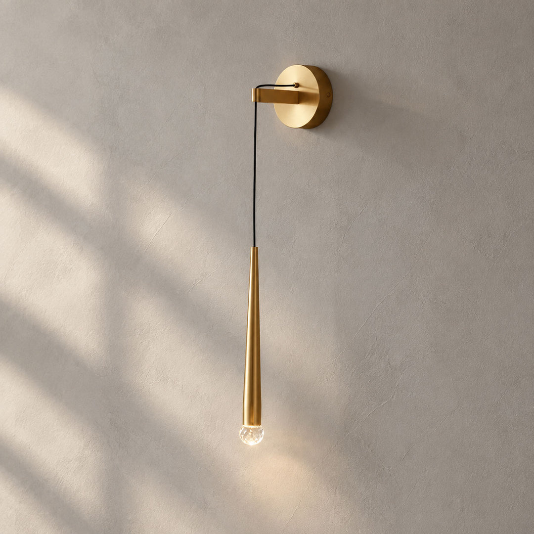 Crystal Conical Wall Lamp