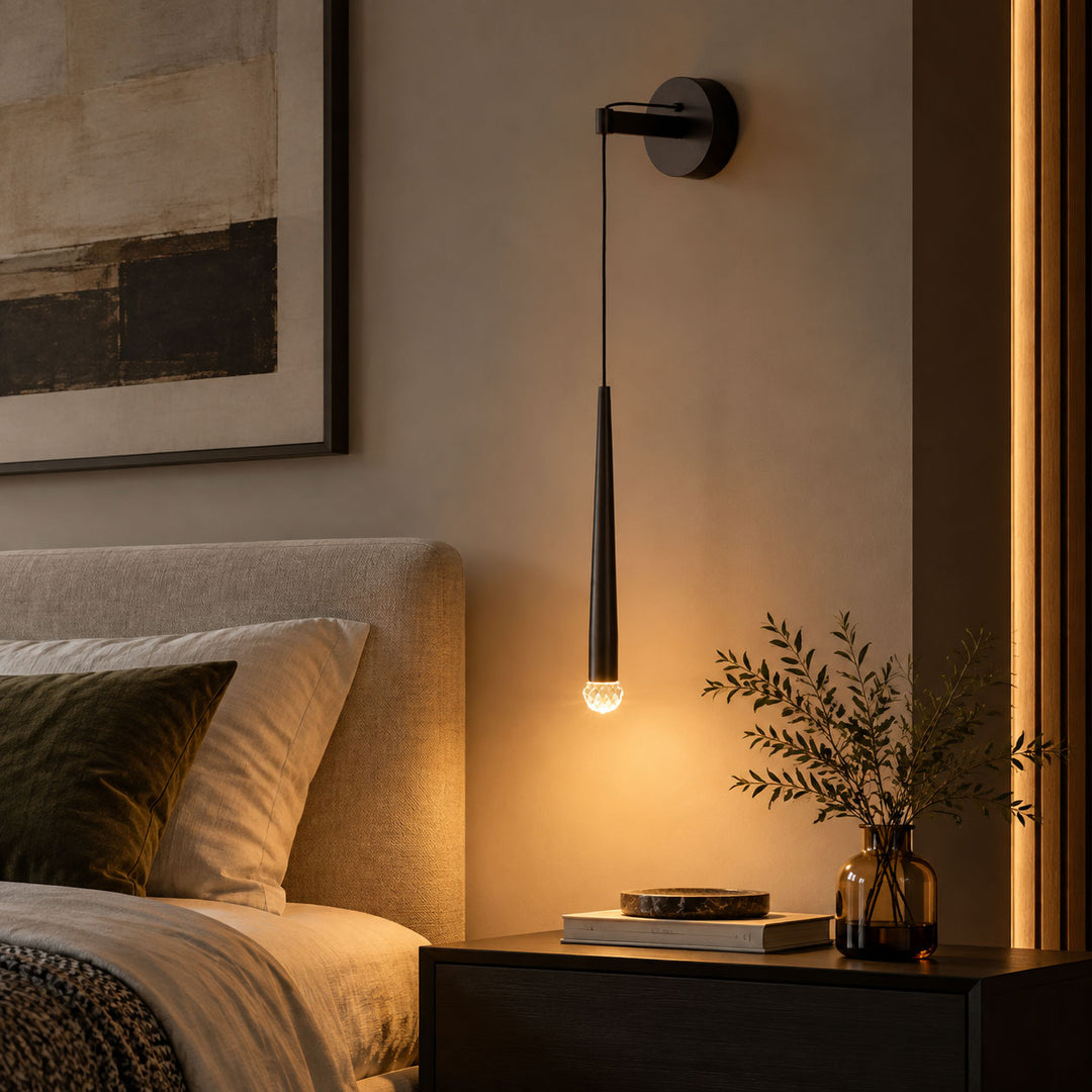Crystal Conical Wall Lamp