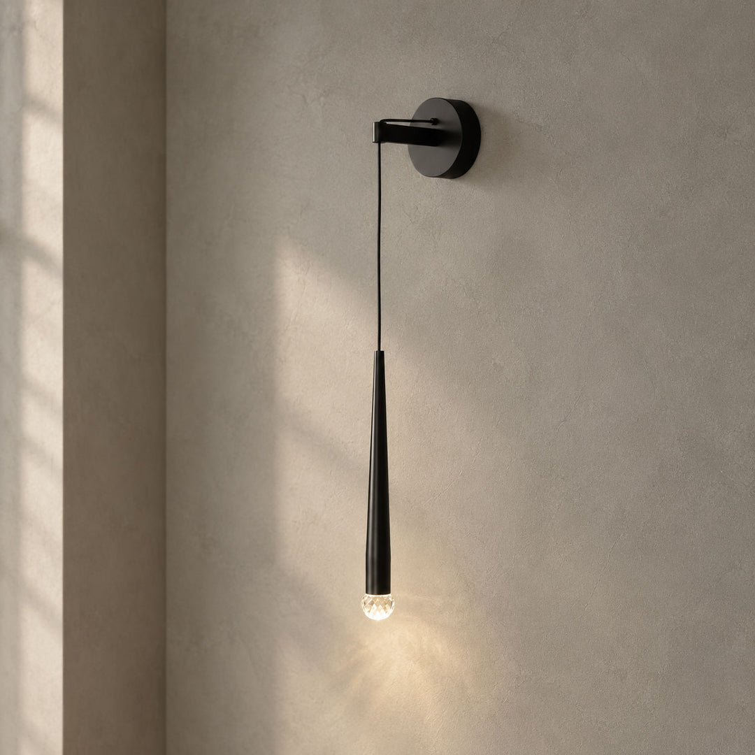 Crystal Conical Wall Lamp