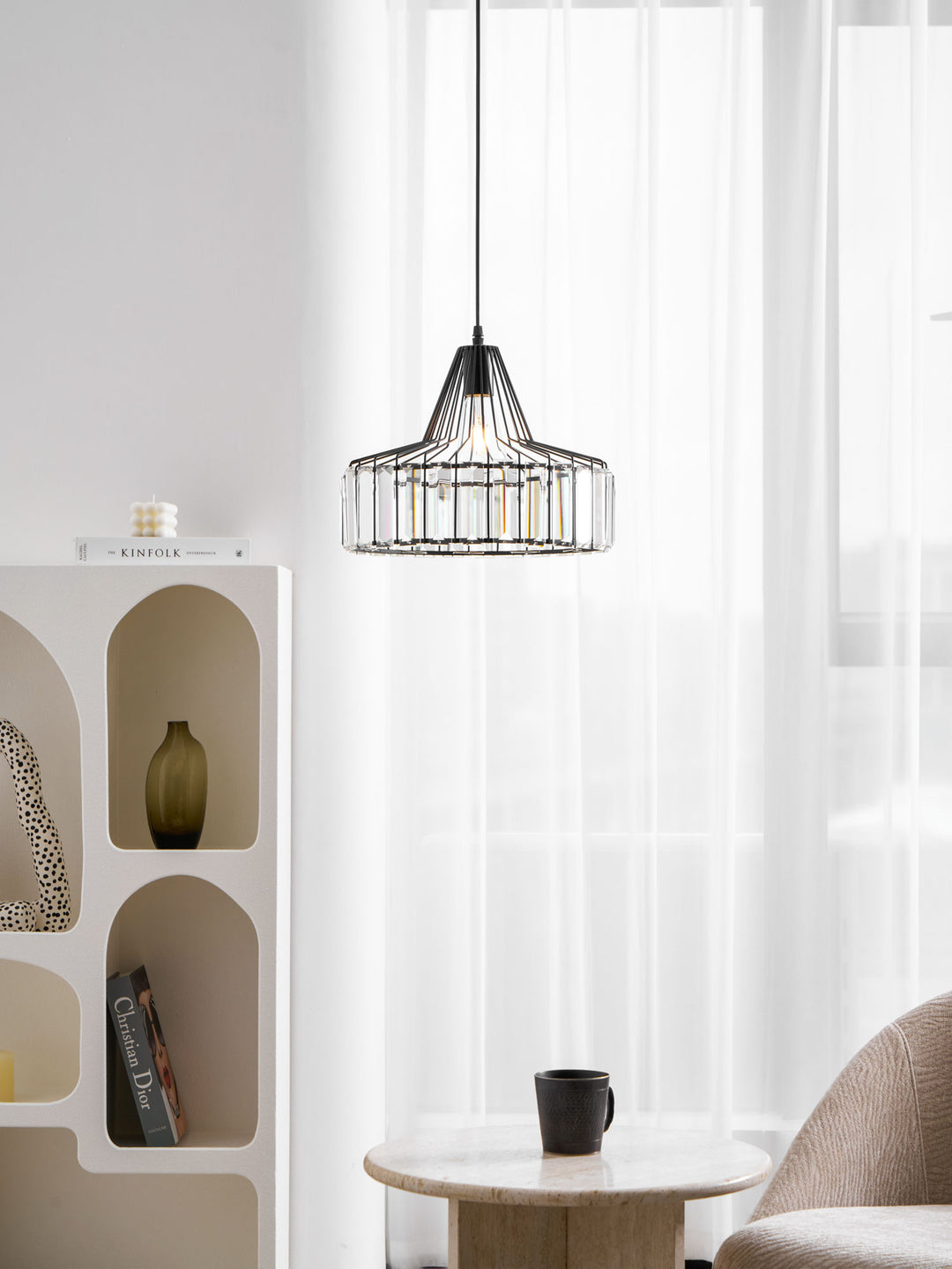 Crystal Drum Pendant Lamp - Vakkerlight