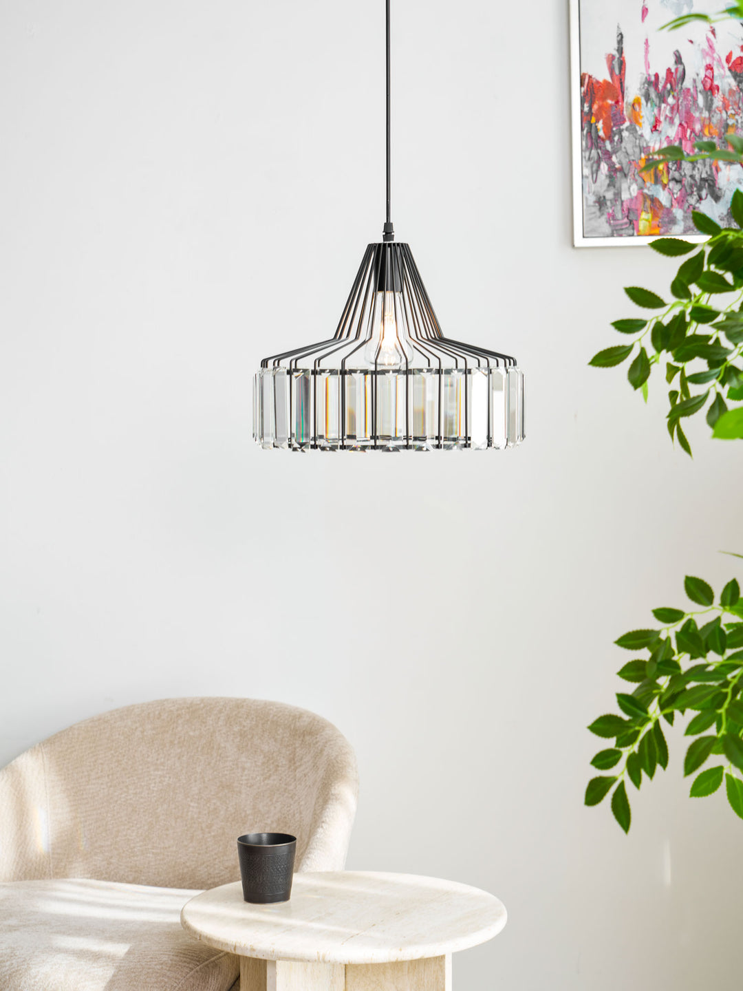 Crystal Drum Pendant Lamp - Vakkerlight