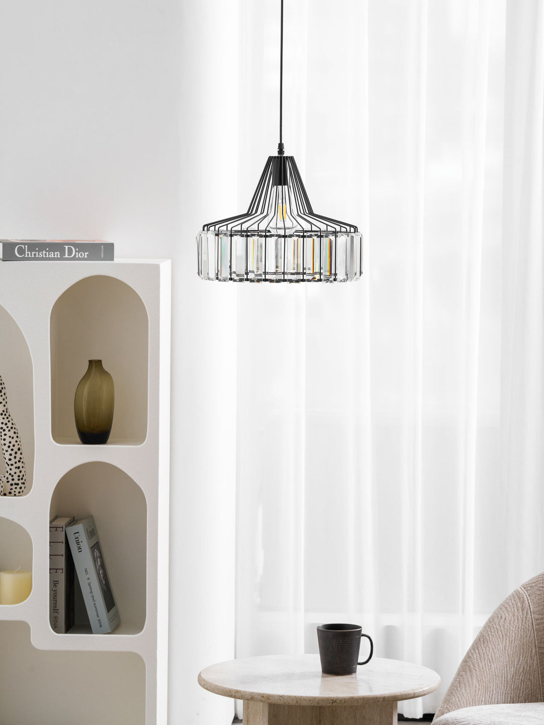 Crystal Drum Pendant Lamp - Vakkerlight