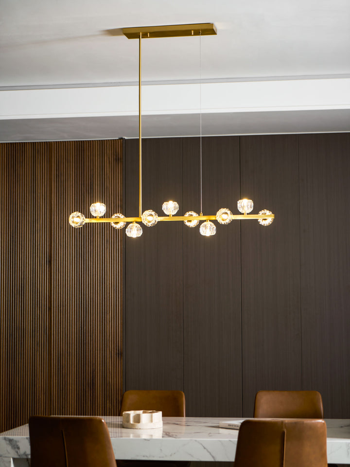 Crystal Glass Ball Chandelier