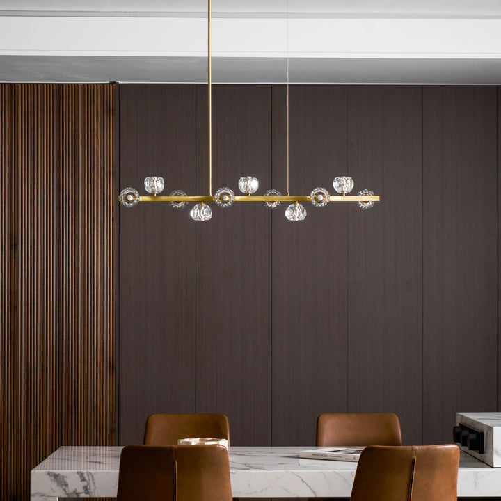 Crystal Glass Ball Chandelier