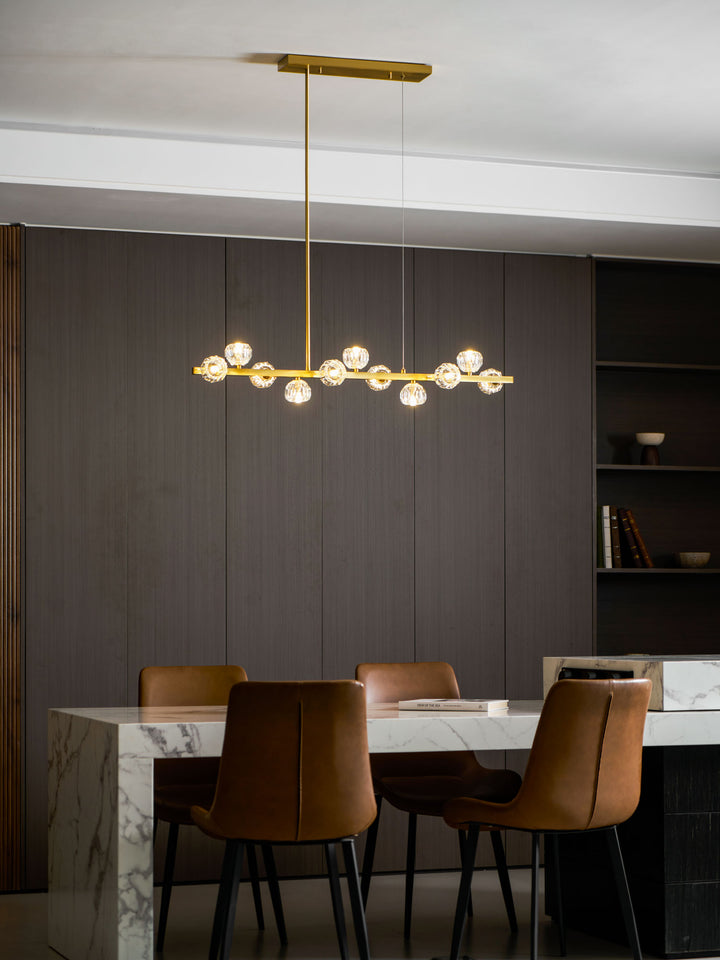 Crystal Glass Ball Chandelier