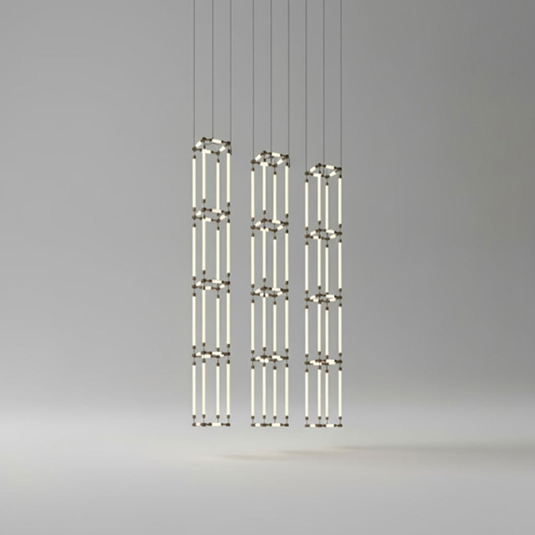Crystal Grid Customize Chandelier - Vakkerlight