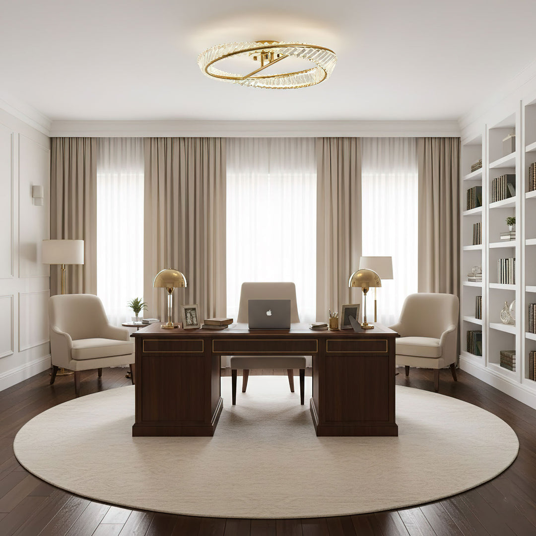 Crystal Rings Ceiling Lamp - Vakkerlight