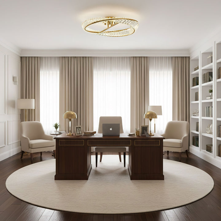 Crystal Rings Ceiling Lamp - Vakkerlight