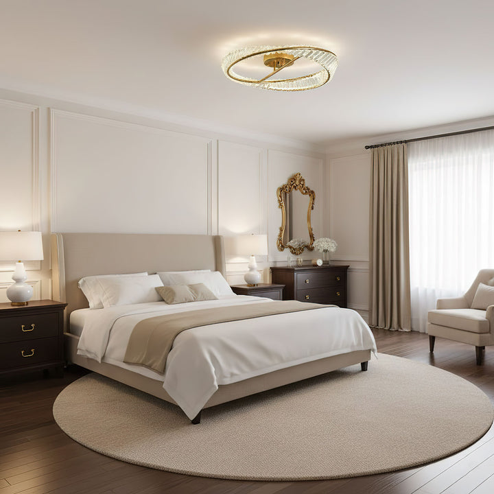 Crystal Rings Ceiling Lamp - Vakkerlight