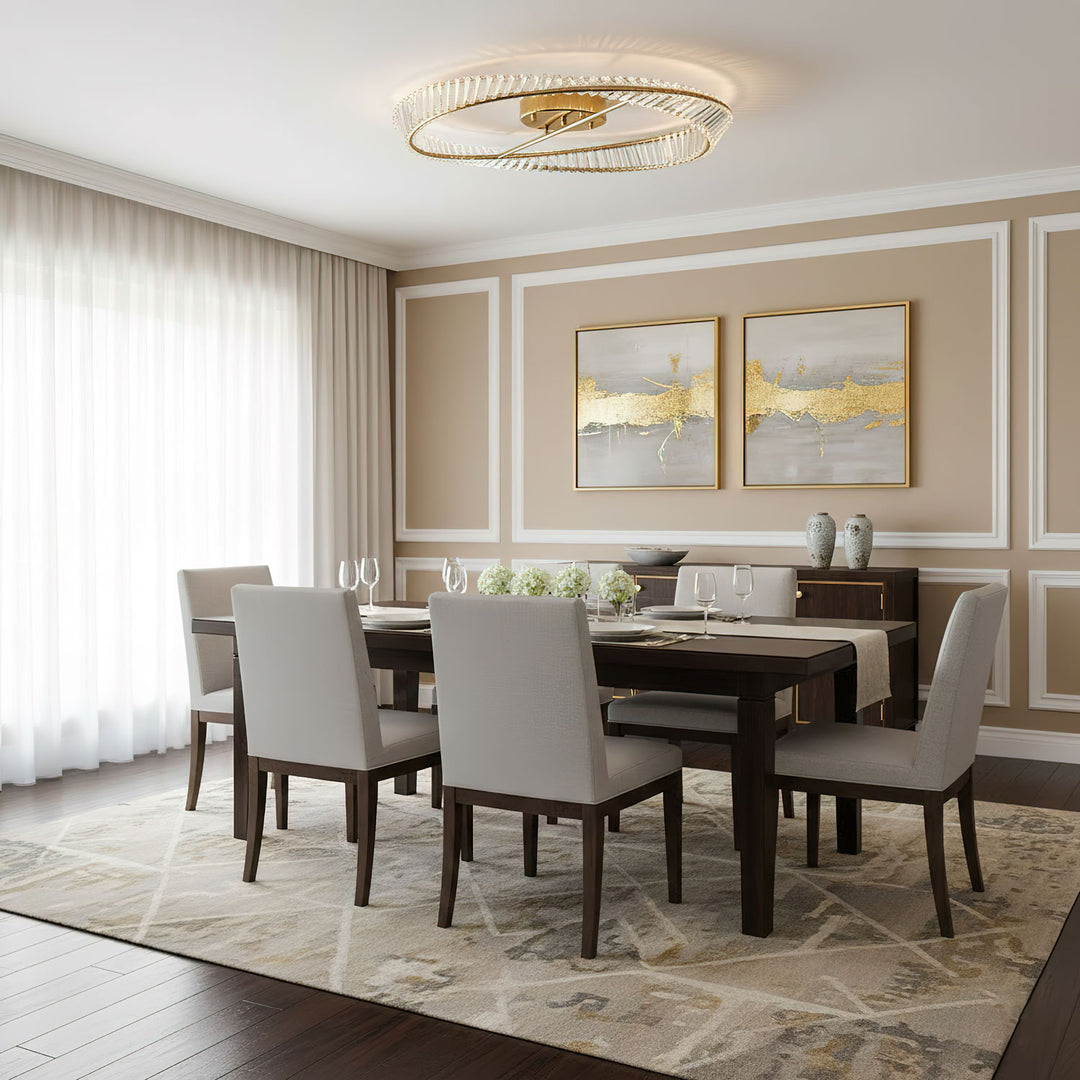 Crystal Rings Ceiling Lamp - Vakkerlight