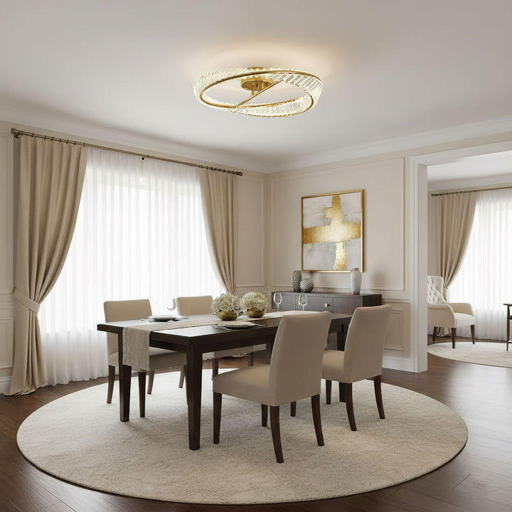 Crystal Rings Ceiling Lamp - Vakkerlight