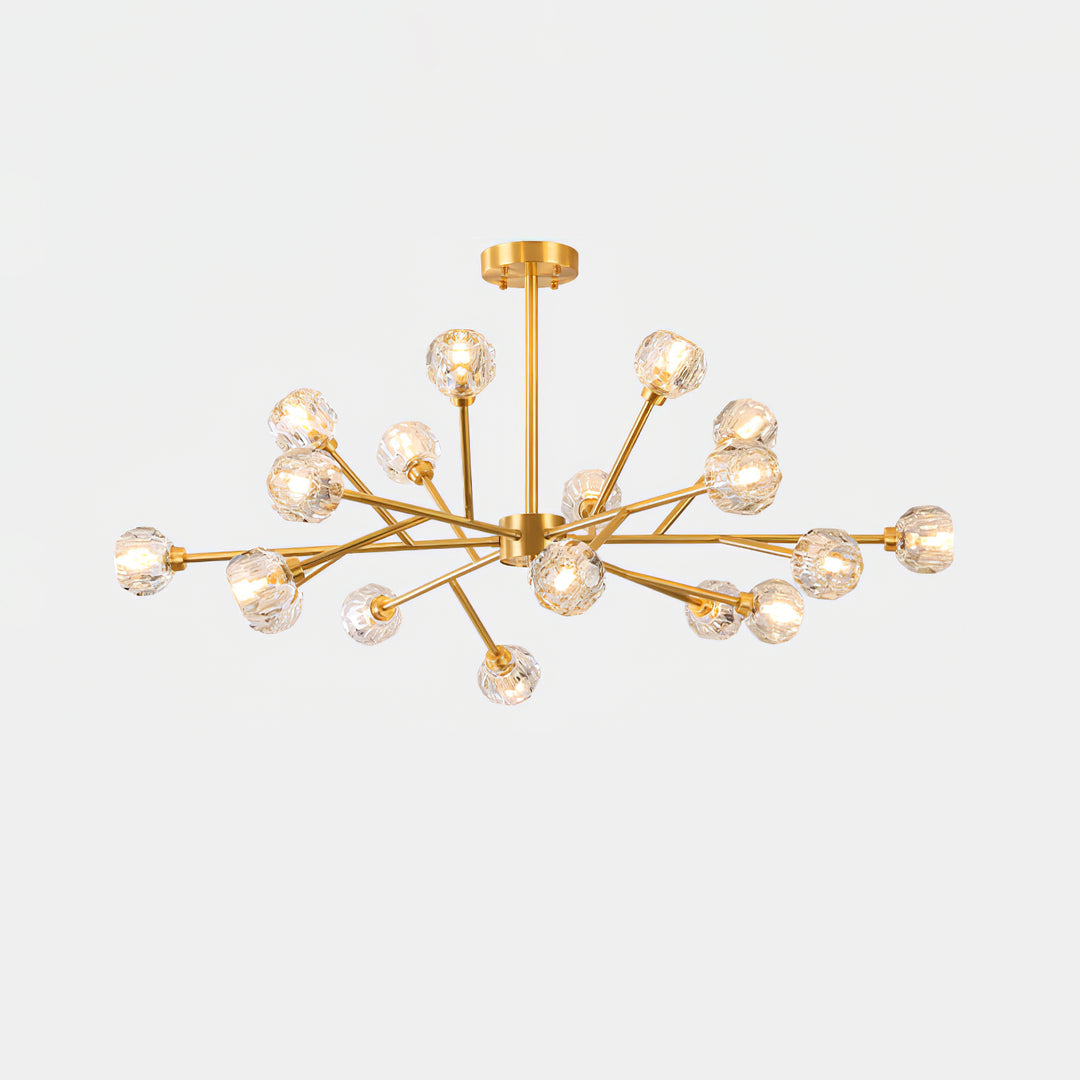 Crystal Ball Round Cluster Chandelier