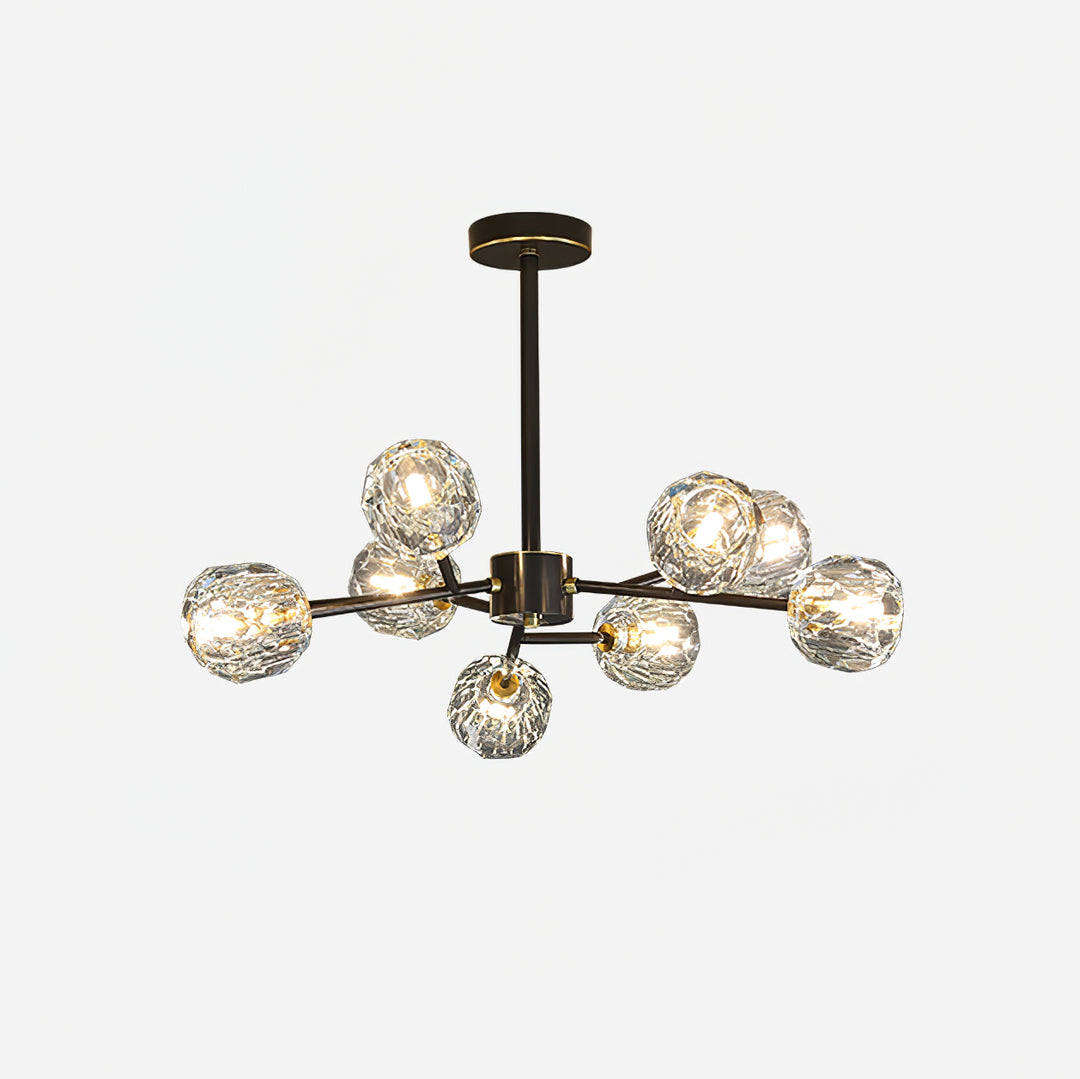 Crystal Ball Round Cluster Chandelier