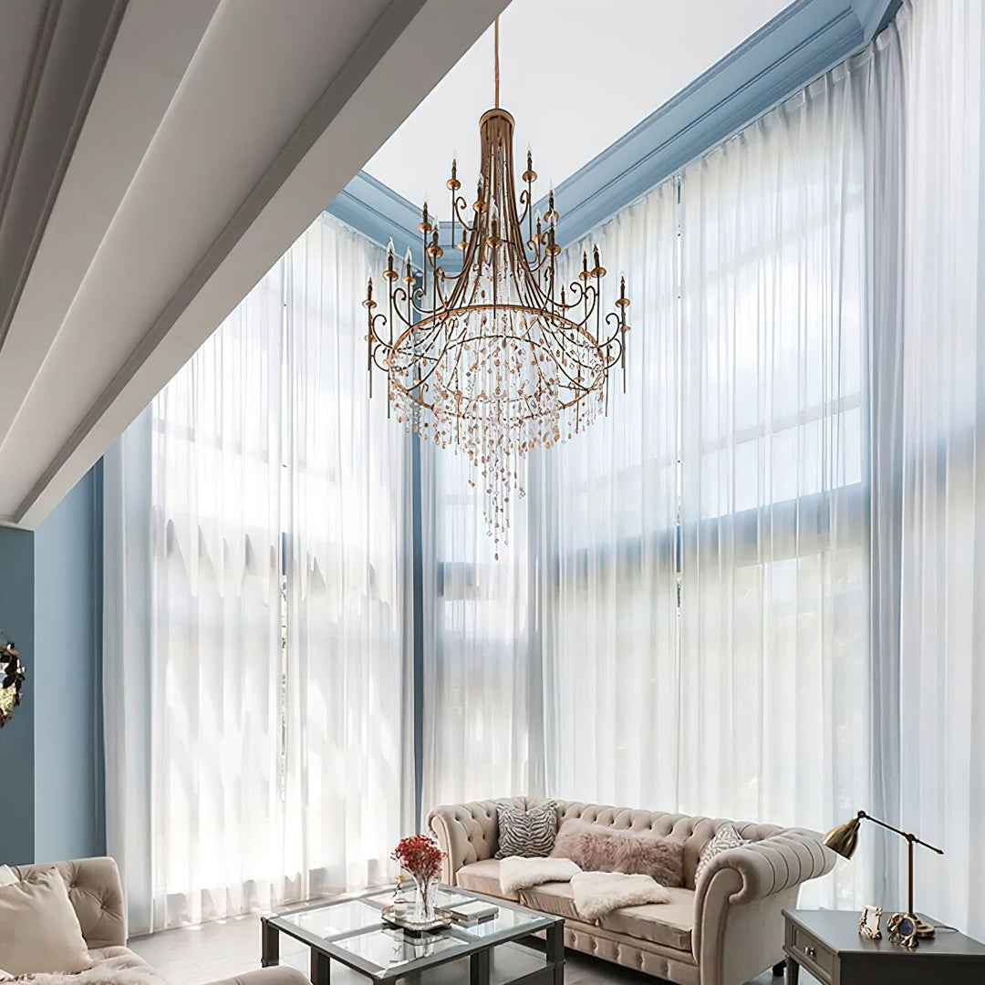 Tatum Lux Shell Crystal Chandelier - Vakkerlight