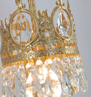 Crystal Crown Wall Light