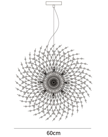 الثريا الكريستال الهندباء — Dimension drawings 1