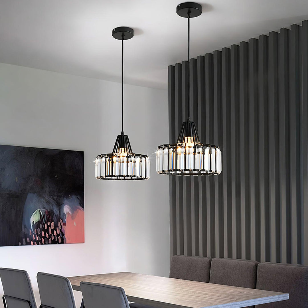 Crystal Drum Pendant Lamp - Vakkerlight