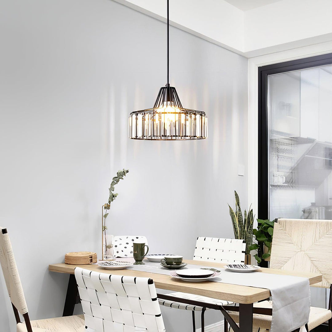 Crystal Drum Pendant Lamp - Vakkerlight