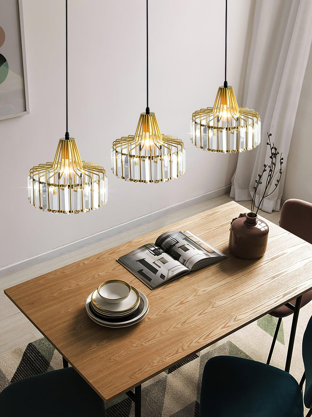 Crystal Drum Pendant Lamp - Vakkerlight