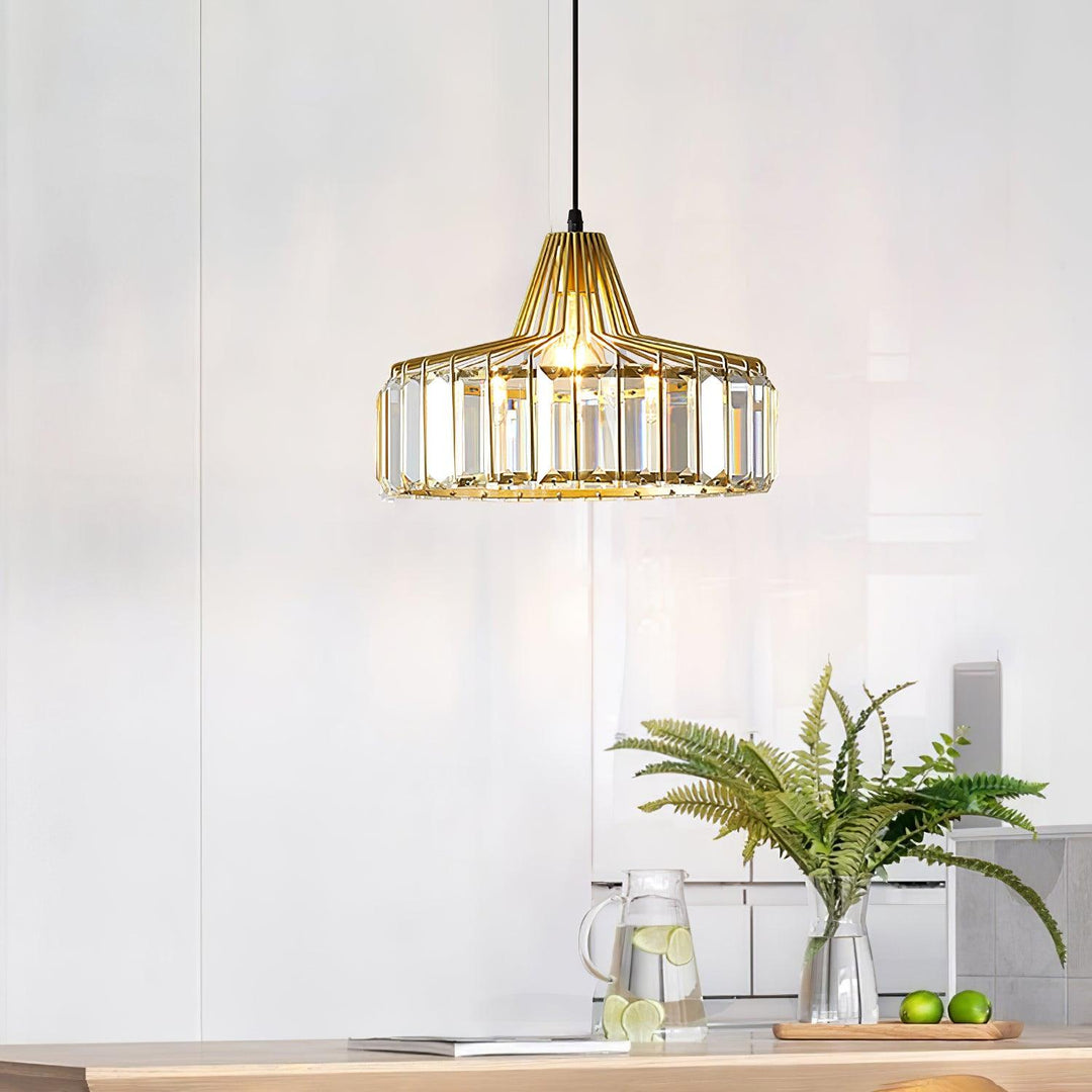 Crystal Drum Pendant Lamp - Vakkerlight