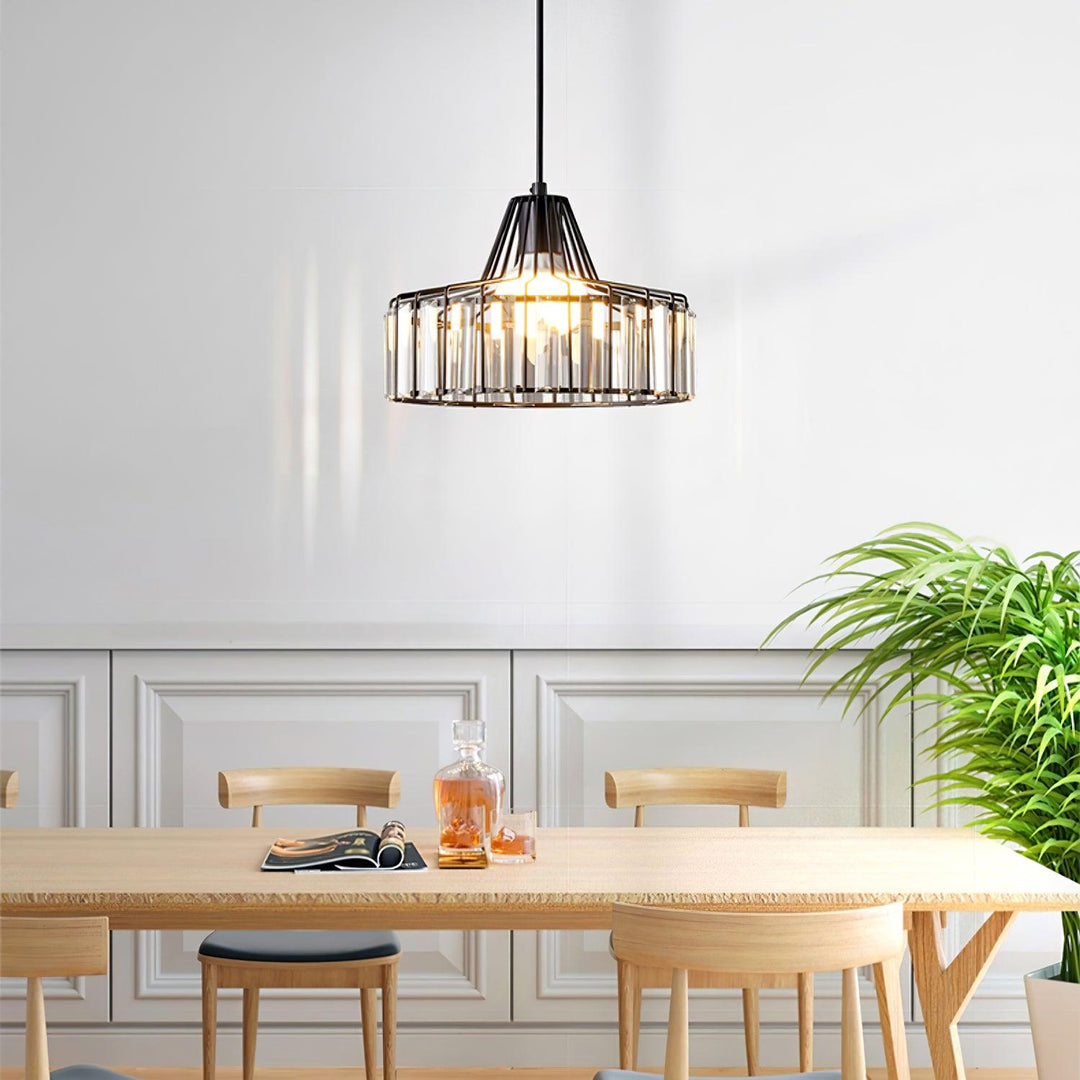 Crystal Drum Pendant Lamp - Vakkerlight