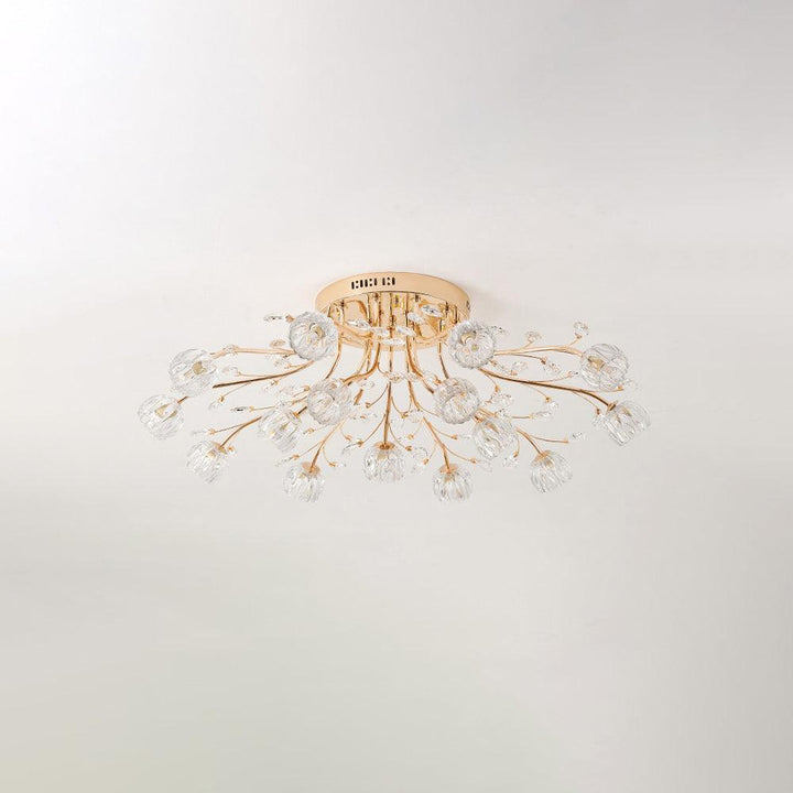 Crystal Flower Ceiling Light - Vakkerlight