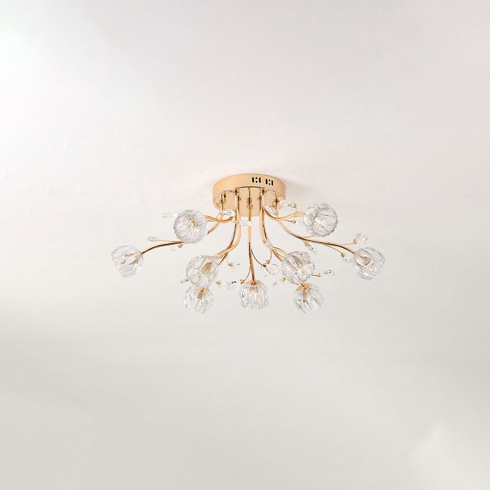 Crystal Flower Ceiling Light - Vakkerlight