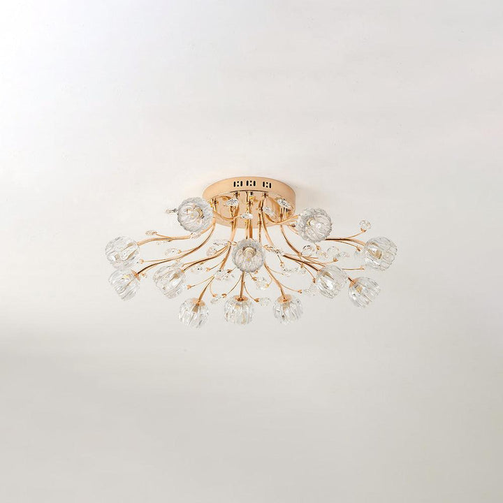 Crystal Flower Ceiling Light - Vakkerlight