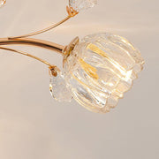 Crystal Flower Ceiling Light