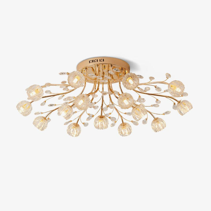 Crystal Flower Ceiling Light - Vakkerlight